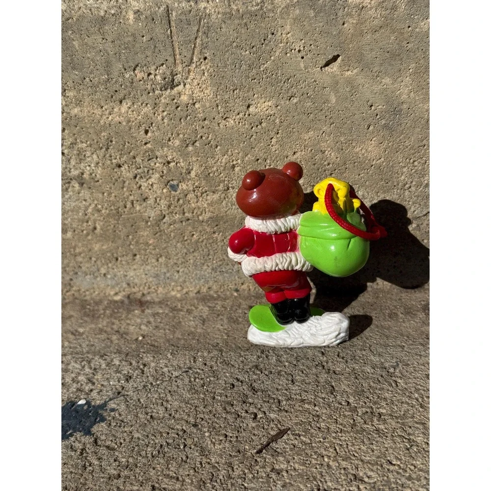Vintage 90s Golden Crisp Cereal Sugar Bear Promotional‎ PVC Christmas Ornament